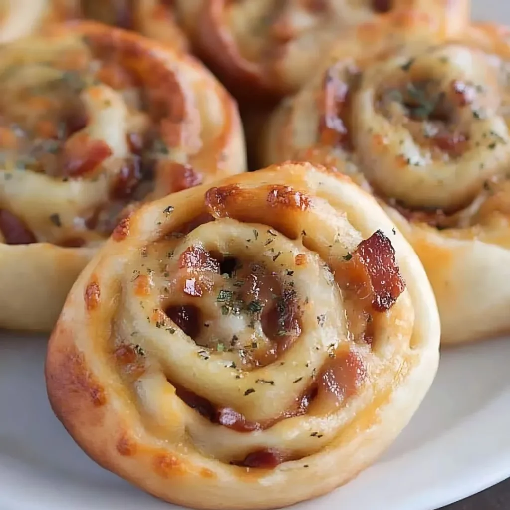 Ooey-Gooey Bacon Ranch Pizza Rolls